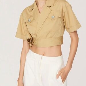 Derek Lam Khaki Medium Top size 40 (Best for Small)